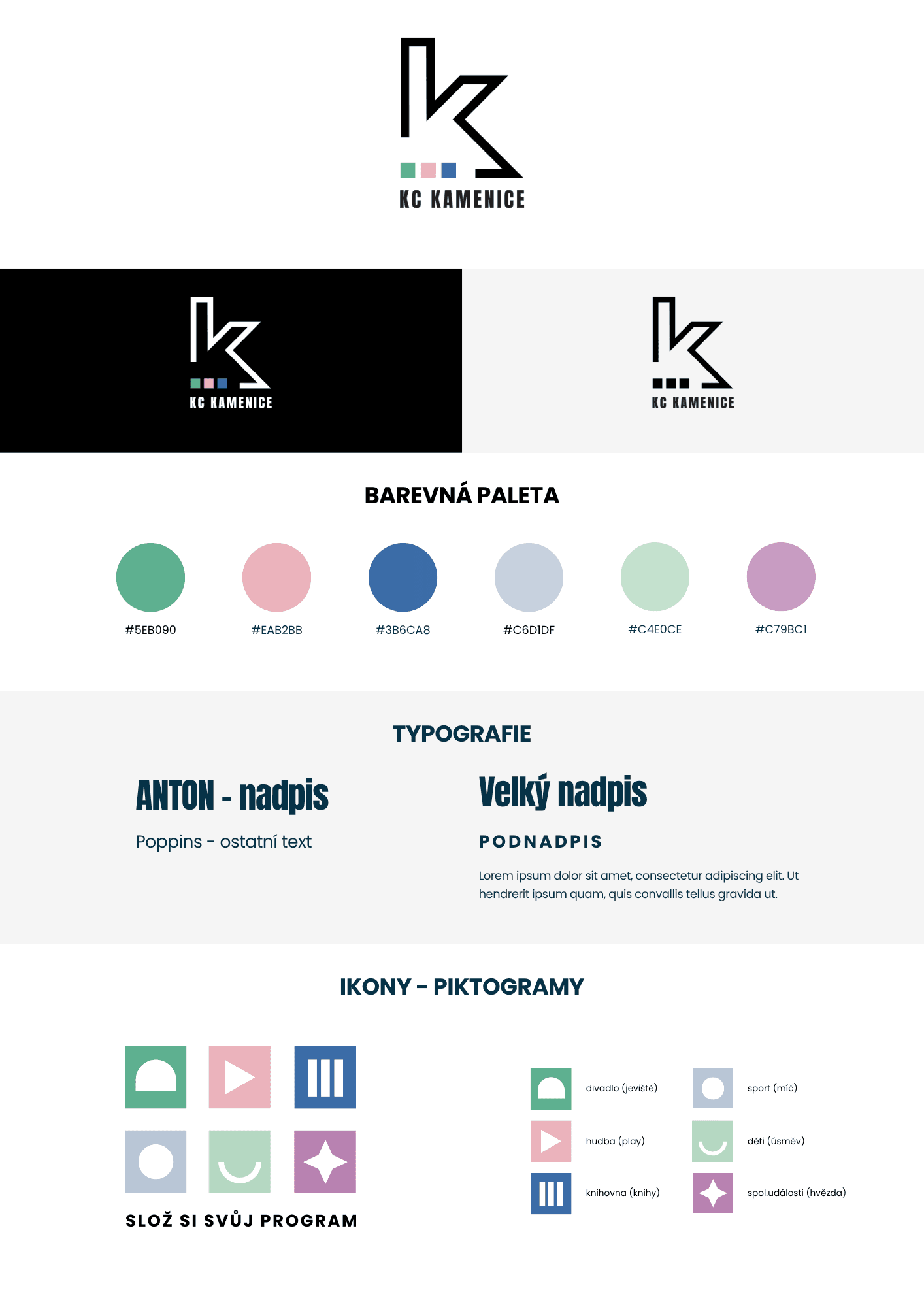 KC Kamenice logotyp