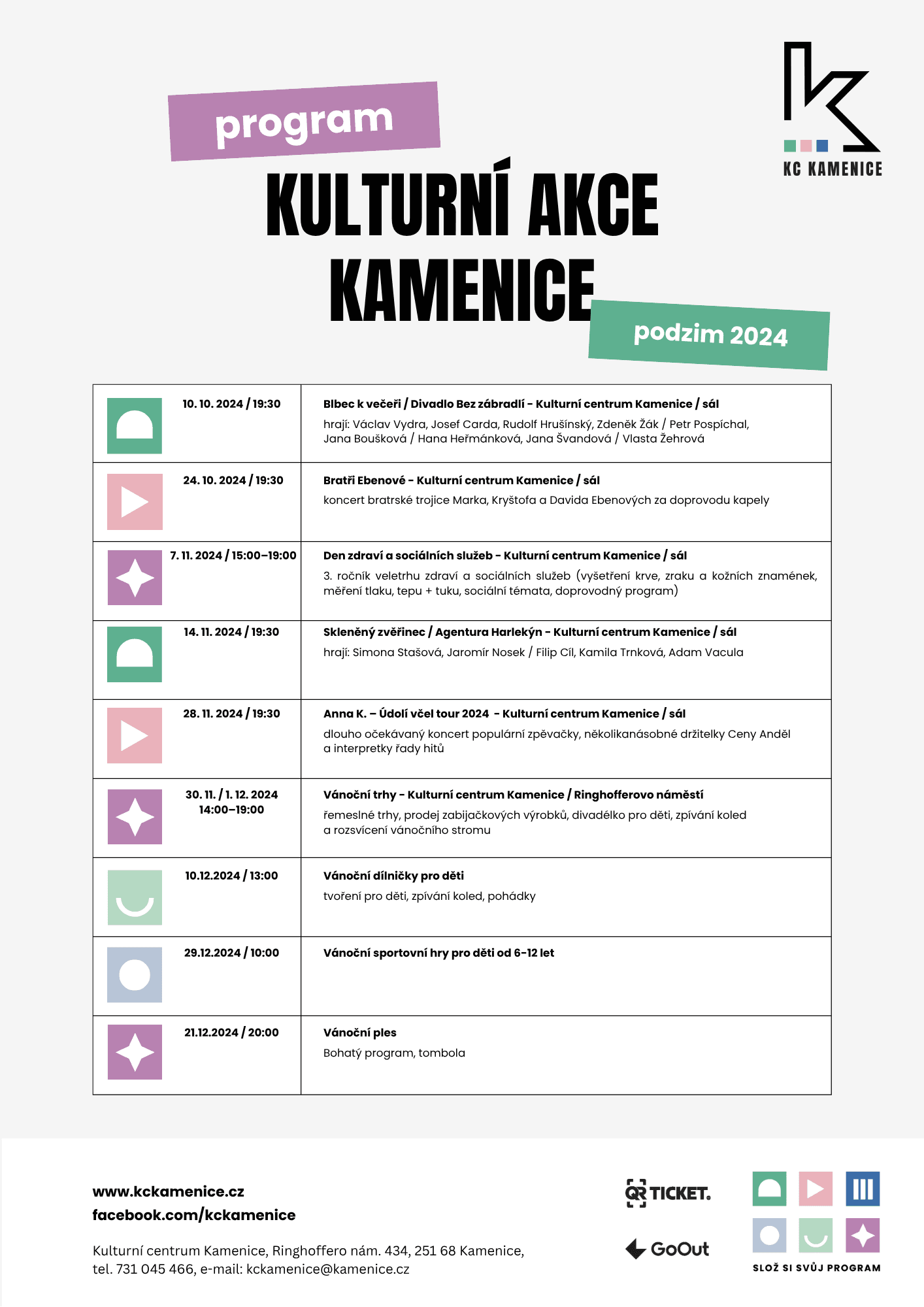 KC Kamenice vizualni identita